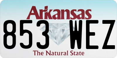 AR license plate 853WEZ
