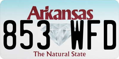 AR license plate 853WFD