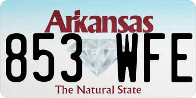 AR license plate 853WFE