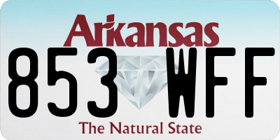 AR license plate 853WFF