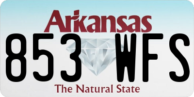 AR license plate 853WFS