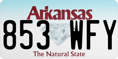 AR license plate 853WFY