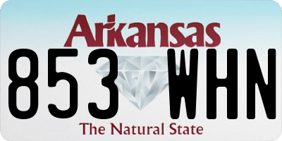 AR license plate 853WHN