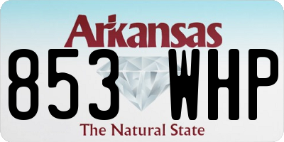 AR license plate 853WHP