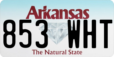 AR license plate 853WHT