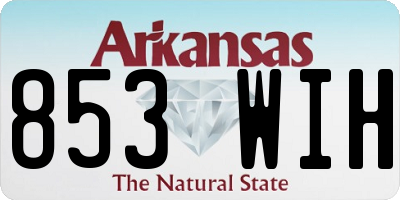 AR license plate 853WIH