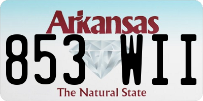 AR license plate 853WII