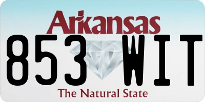 AR license plate 853WIT