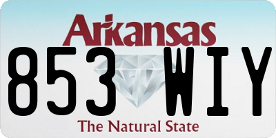 AR license plate 853WIY