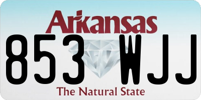 AR license plate 853WJJ
