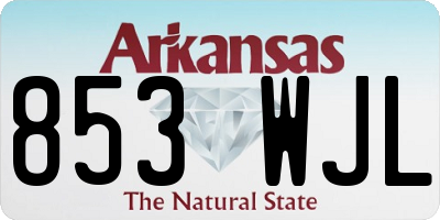 AR license plate 853WJL