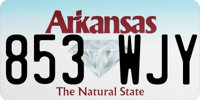 AR license plate 853WJY