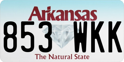 AR license plate 853WKK