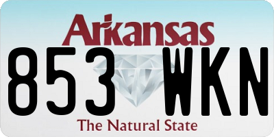 AR license plate 853WKN