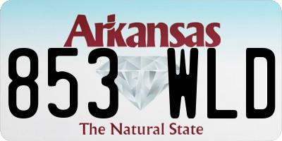 AR license plate 853WLD