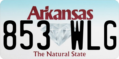 AR license plate 853WLG