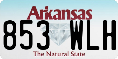 AR license plate 853WLH