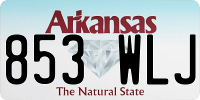 AR license plate 853WLJ