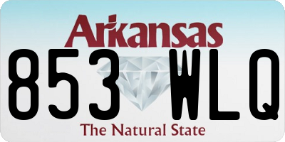 AR license plate 853WLQ