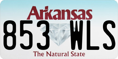 AR license plate 853WLS