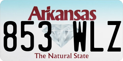 AR license plate 853WLZ