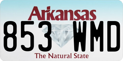AR license plate 853WMD