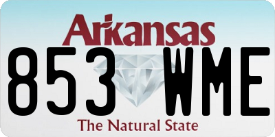 AR license plate 853WME