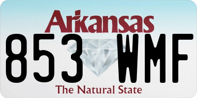 AR license plate 853WMF