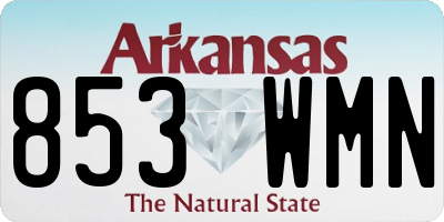 AR license plate 853WMN