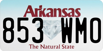 AR license plate 853WMO