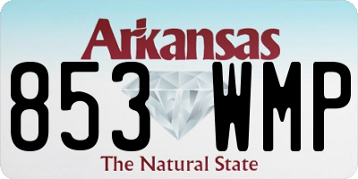 AR license plate 853WMP