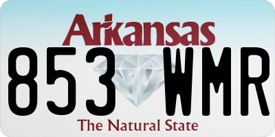 AR license plate 853WMR
