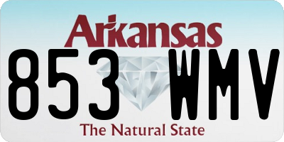 AR license plate 853WMV