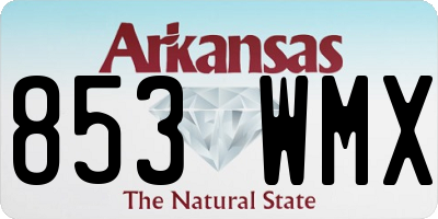 AR license plate 853WMX