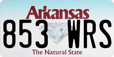 AR license plate 853WRS