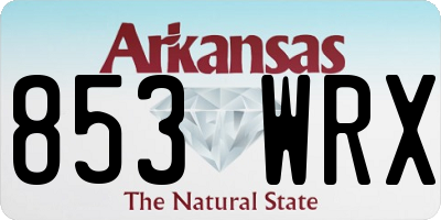 AR license plate 853WRX