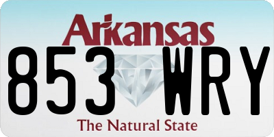 AR license plate 853WRY