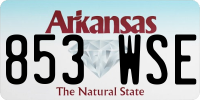 AR license plate 853WSE