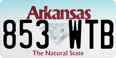 AR license plate 853WTB