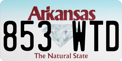 AR license plate 853WTD