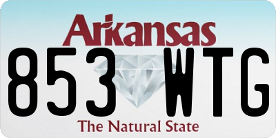 AR license plate 853WTG