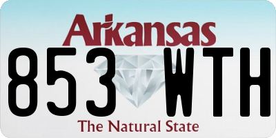 AR license plate 853WTH