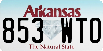 AR license plate 853WTO