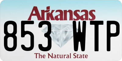 AR license plate 853WTP