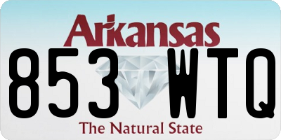 AR license plate 853WTQ