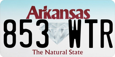AR license plate 853WTR