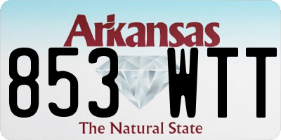 AR license plate 853WTT