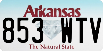 AR license plate 853WTV
