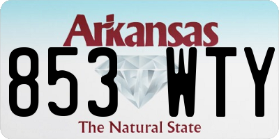AR license plate 853WTY