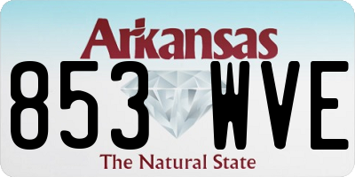 AR license plate 853WVE